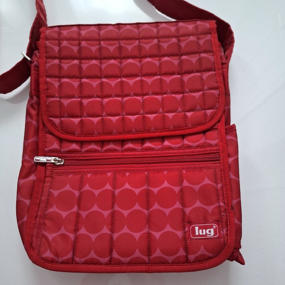 Lug Red Polka Dot Moped Bag